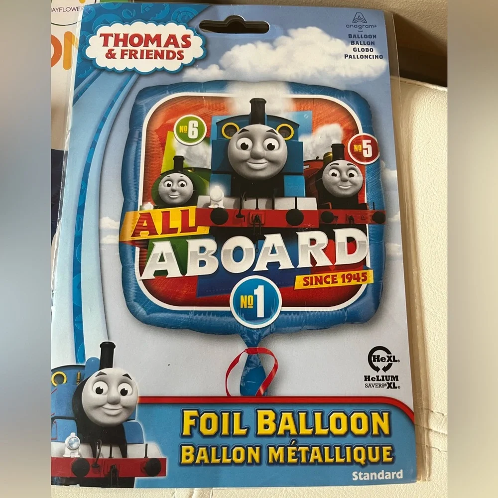 NWT Thomas the Tank Engine Balloon Set - Blue and Multi-Color